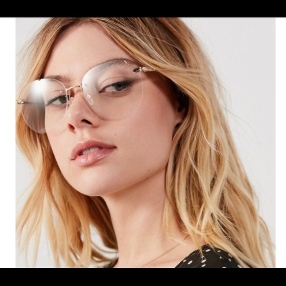 rimless oversized glasses